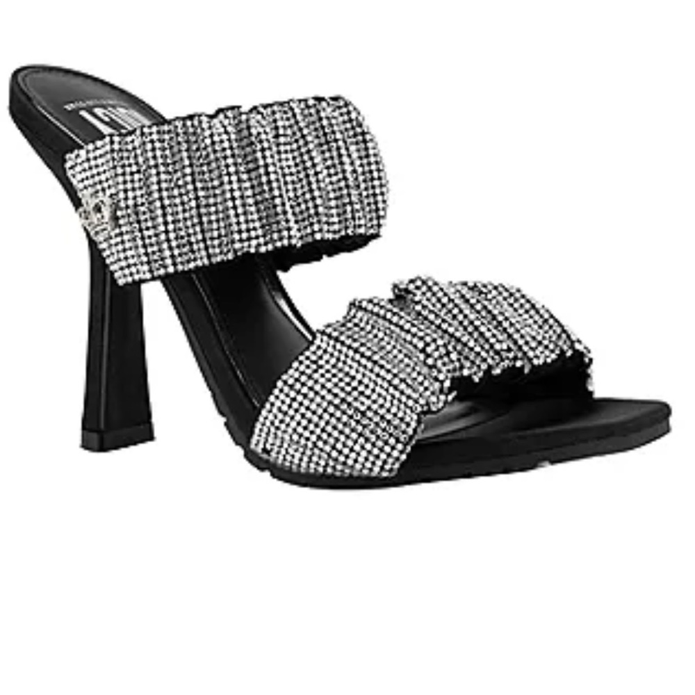 Rhinestone Slip-on Heels